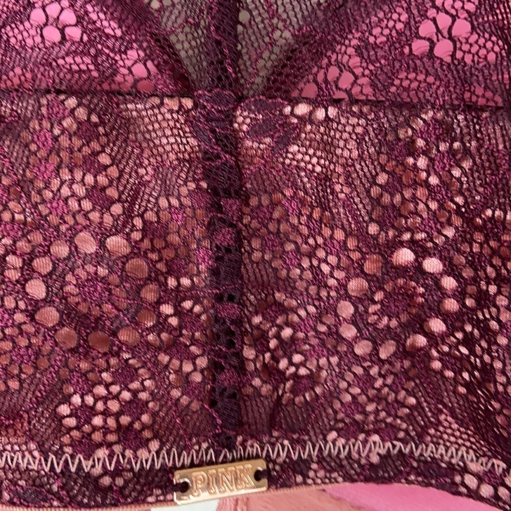 PINK Victoria’s Secret LACE RACERBACK BRA❤️NWOT - Picture 3 of 5
